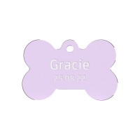Адресник для собаки Light Purple 38x25мм