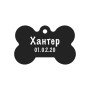 Адресник для собаки Black 38x25мм