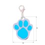 Адресник для собаки Paw Blue 26x32мм