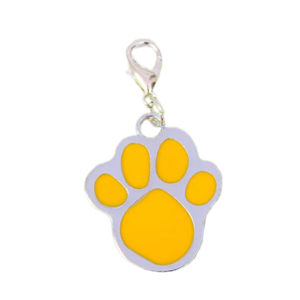 Адресник для собаки Paw Yellow 26x32мм