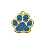 Адресник для кота Gold Paw Blue 30x29 мм