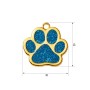 Адресник для кота Gold Paw Blue 30x29 мм