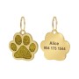 Адресник для кота Gold Paw Gold 30x29 мм