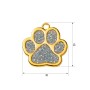 Адресник для кота Gold Paw Silver 30x29 мм