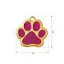 Адресник для кота Gold Paw Crimson 30x29 мм