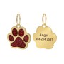 Адресник для кота Gold Paw Red 30x29 мм