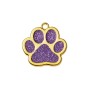 Адресник для кота Gold Paw Purple 30x29 мм