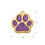 Адресник для кота Gold Paw Purple 30x29 мм