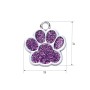 Адресник для кота Silver Paw Purple 25x27 мм