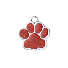 Адресник для кота Silver Paw Red 25x27 мм