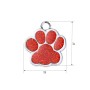 Адресник для кота Silver Paw Red 25x27 мм