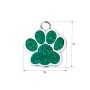 Адресник для кота Silver Paw Green 25x27 мм