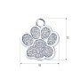 Адресник для кота Silver Paw Silver 25x27 мм