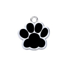 Адресник для кота Silver Paw Black 25x27 мм