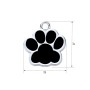 Адресник для кота Silver Paw Black 25x27 мм