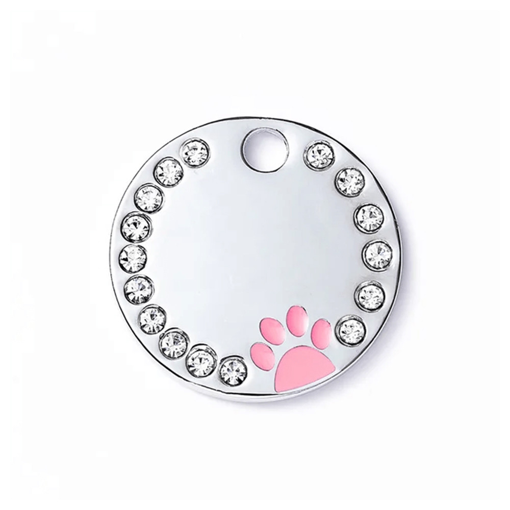 Адресник для собаки Circle Paw Rose 25х25мм