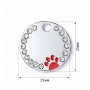 Адресник для собаки Circle Paw Red 25х25мм