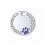 Адресник для собаки Circle Paw Purple 25х25мм