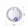 Адресник для собаки Circle Paw Purple 25х25мм