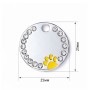 Адресник для собаки Circle Paw Yellow 25х25мм