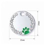 Адресник для собаки Circle Paw Green 25х25мм