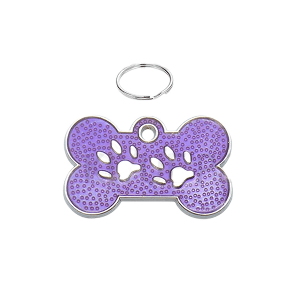 Адресник для собаки Bone Paws Purple 31х19мм