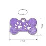 Адресник для собаки Bone Paws Purple 31х19мм