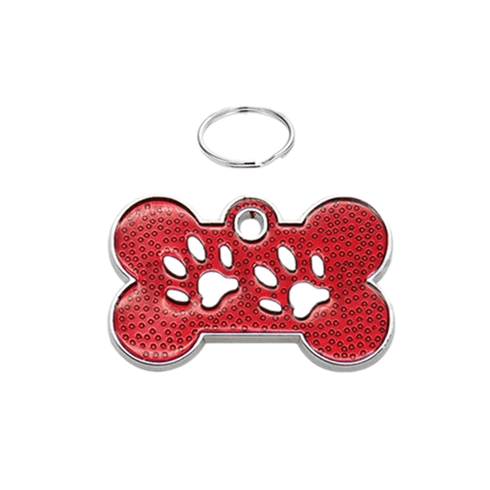 Адресник для собаки Bone Paws Red 31х19мм