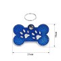 Адресник для собаки Bone Paws Native Blue 31х19мм