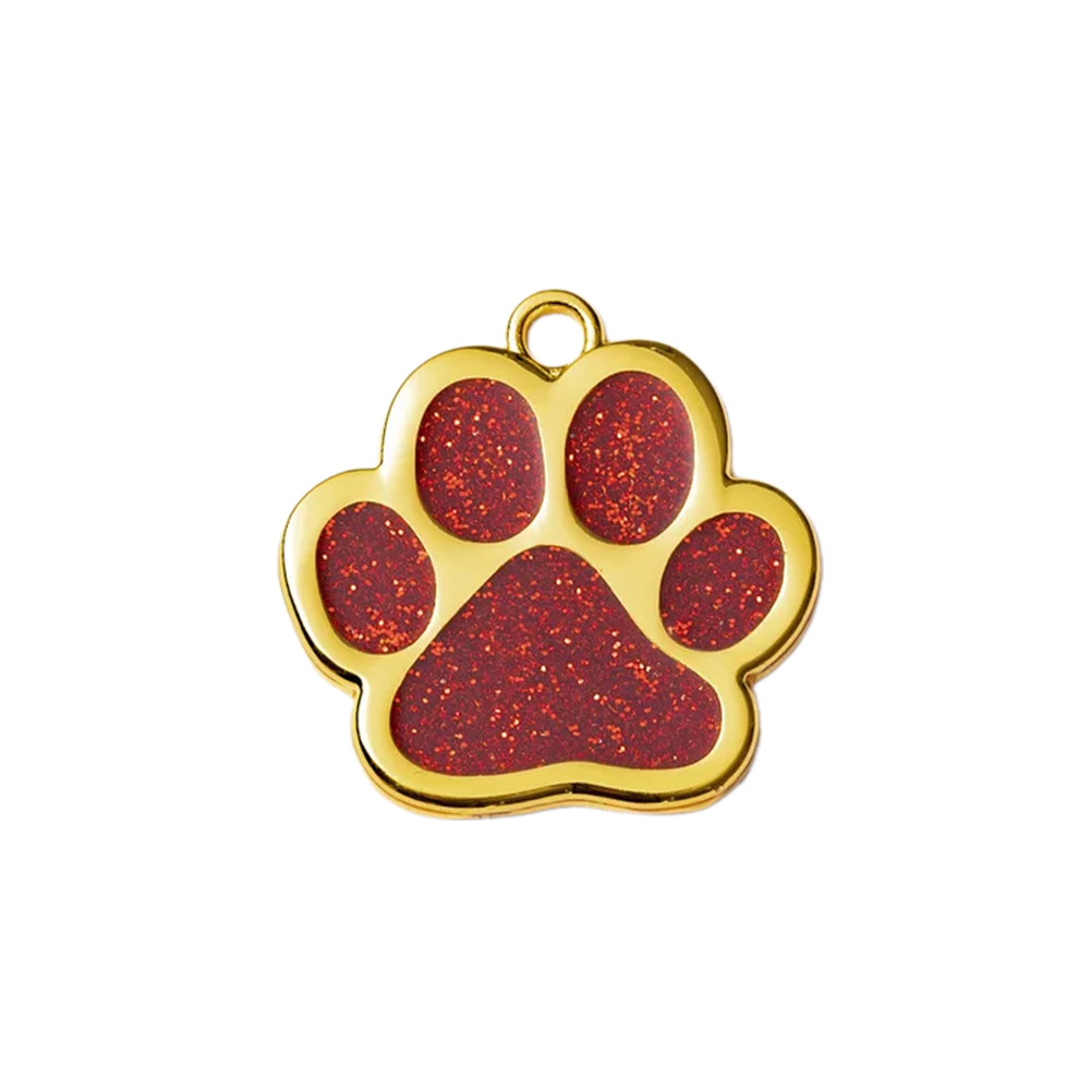 Адресник для кота Gold Paw Red 30x29 мм